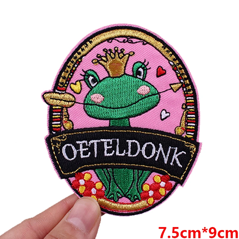 Нидерланды карнавал Oeteldonk эмблема патч полная вышивка патчи железные нашивки для