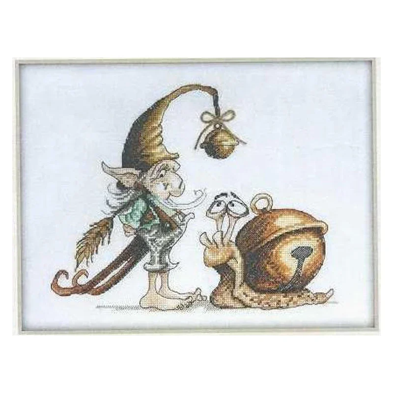 Набор для вышивки крестом Amishop Gold Collection Bell Elf Twins Genius Wizard Snails Friend Neocraft VL-24