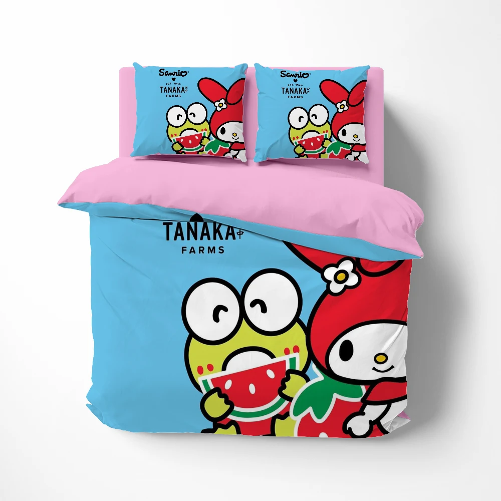 

Linens Cartoon frog Bedding set twin queen king euro bed linen Quilt/Duvet cover set 2bedrooms lovely Bed set for kids red
