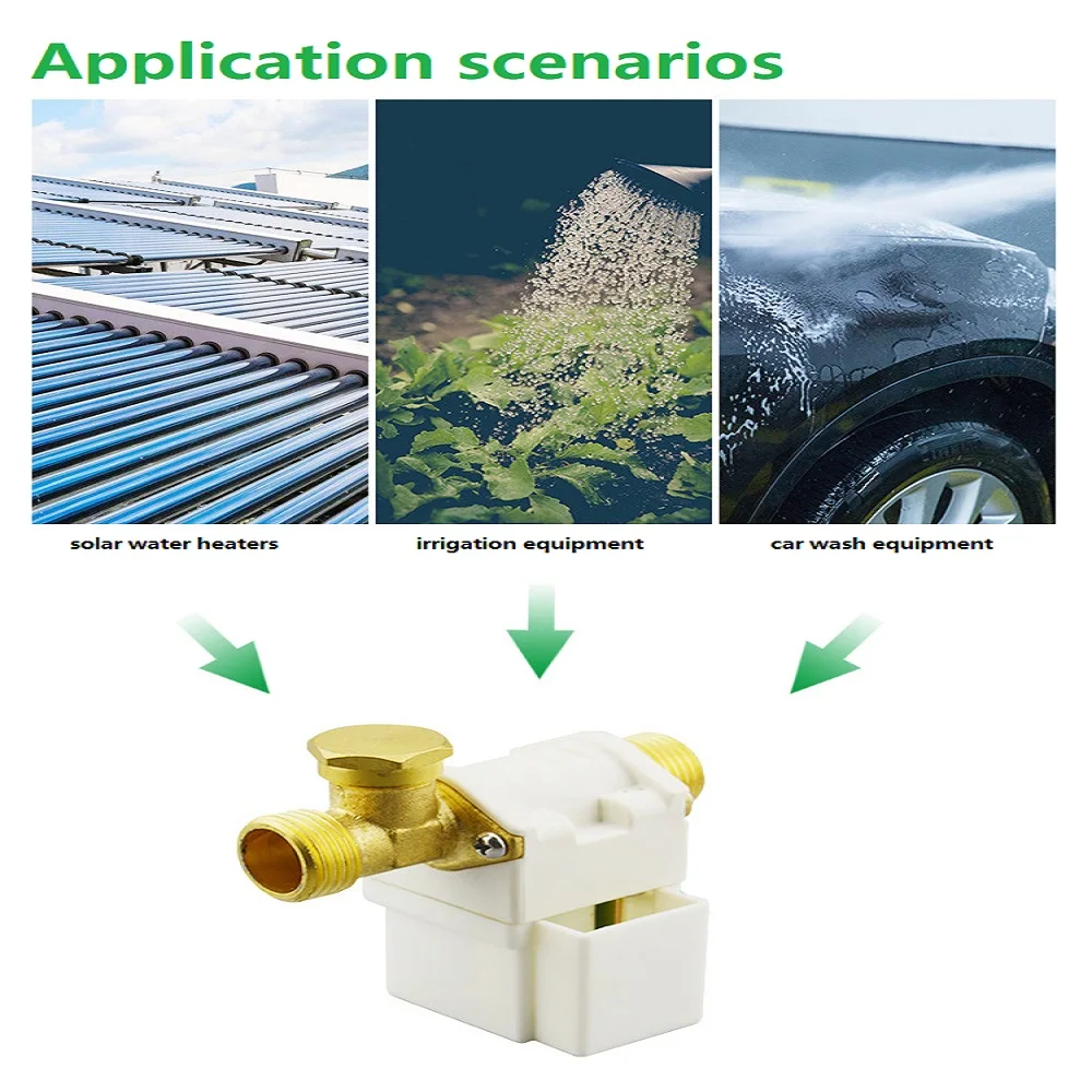 

DC12V Solar Water Heater Water Inlet Solenoid Valve Electric Solenoid Valve G1/2 NC Electric Solenoid Valve