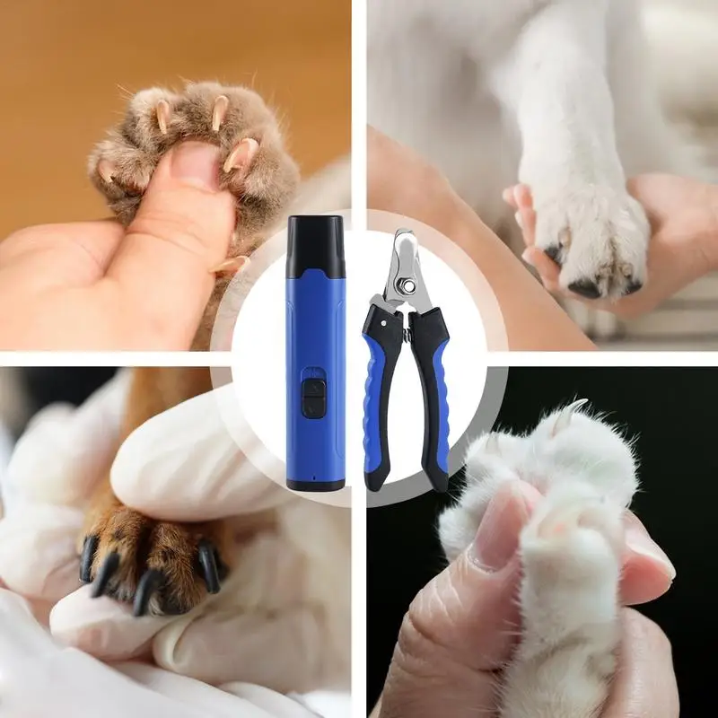 Электрическая машинка для стрижки ногтей домашних животных безопасная ухода за