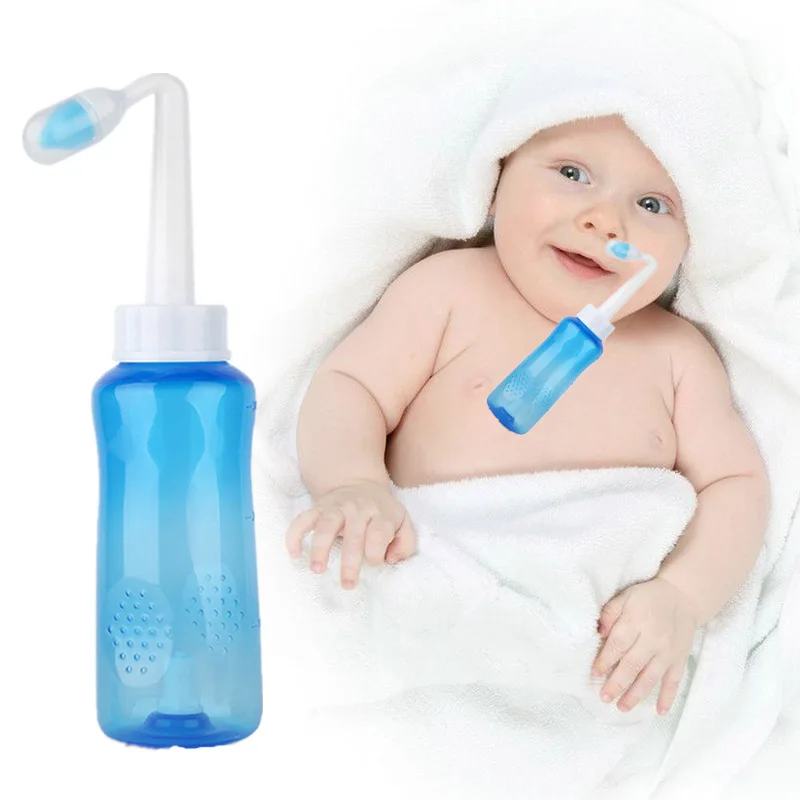 

Kids Adults Nasal Aspirator BPA Free Nose Wash System Sinus & Allergies Relief Nasal Pressure Rinse Neti Pot for Children