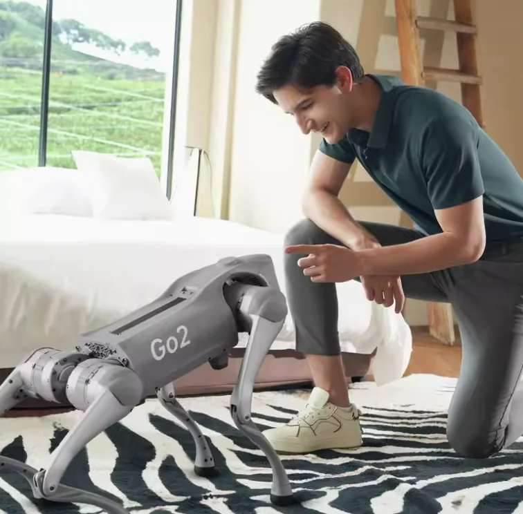 Технология Собака Unitree Искусственный интеллект Сопровождающий бионический