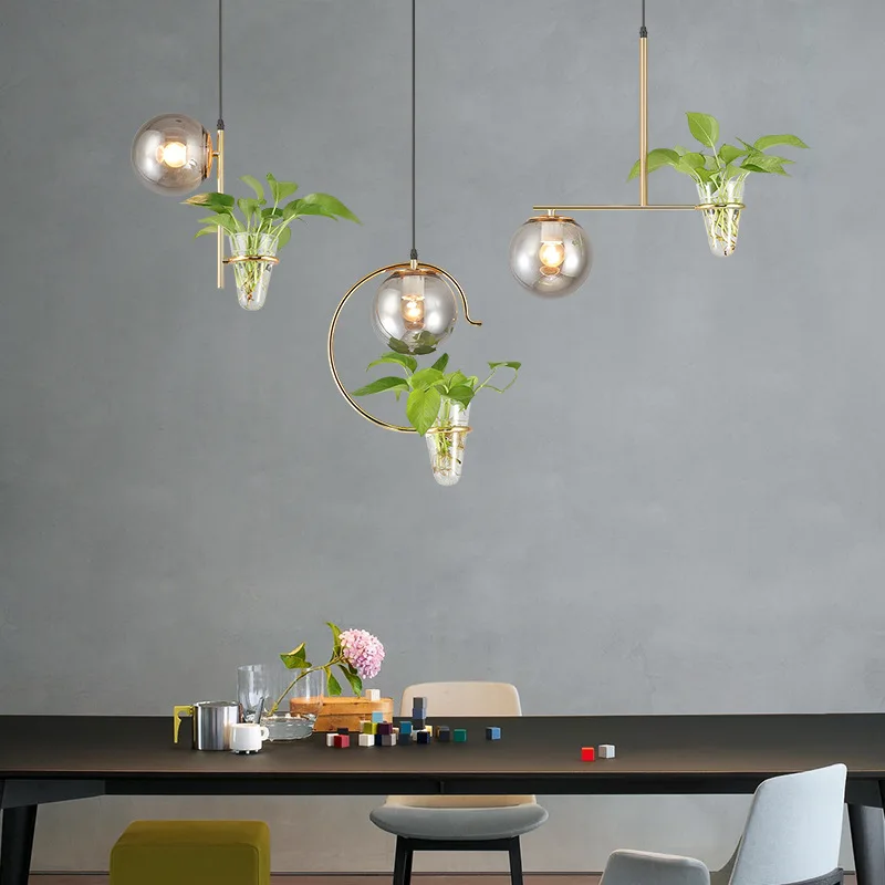 Led Modern Glass Pendant Light Hanging Lamp Dining Living Room Kitchen Restaurant Home Decor Bar Table Plant Lighting Fixtures
