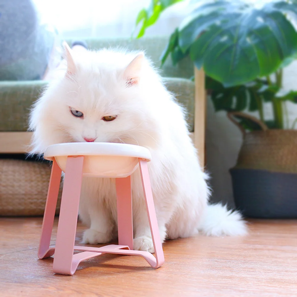 

200ML Ceramic Pet Bowl Cervical Spine Protection Food Feeder High Foot Cat Dog Water Bowl Size