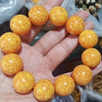 hot selling natural hand carved jade honey wax beads bracelet fashion jewelry bangles men women lucky gifts1