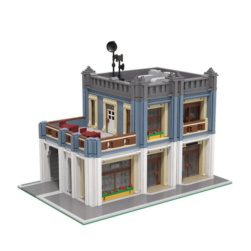 

2191 шт., Детский конструктор MOC, модель полицейского участка