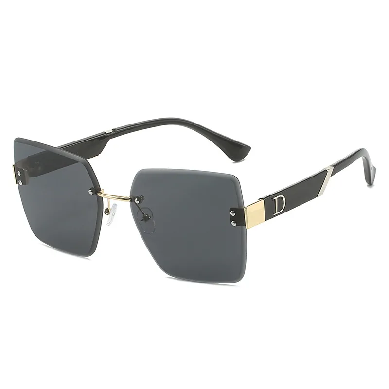 

Vintage Square Sunglasses Woman Classic Retro Gradient Mirror Frameless Sun Glasses Female Fashion Rimless Oculos De Sol