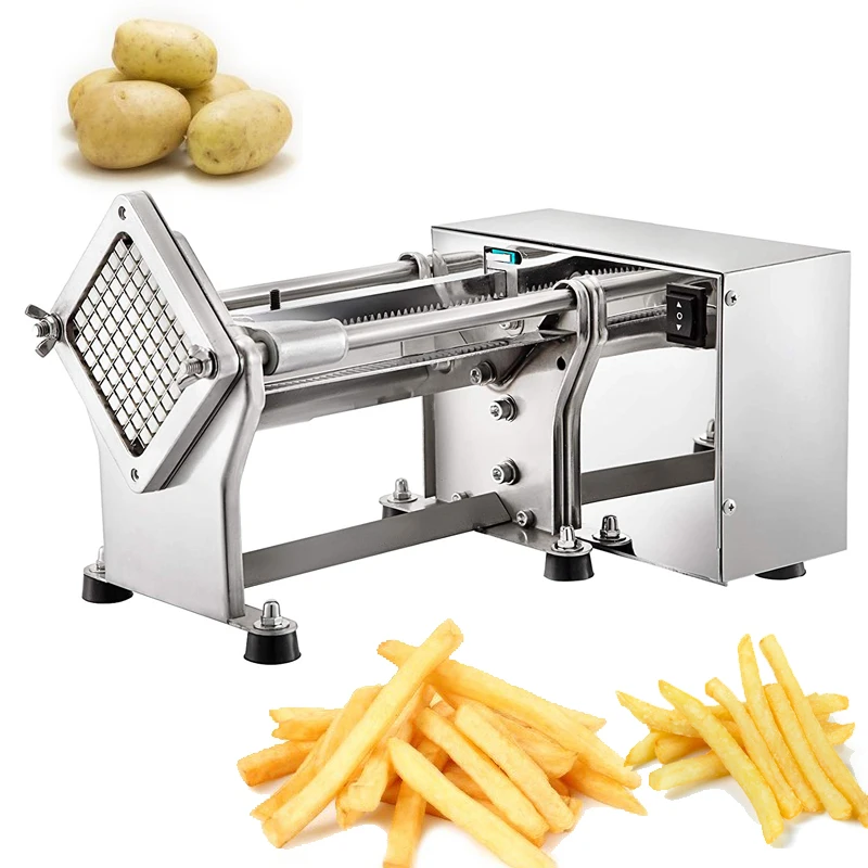 

Electric potato cutter French Fries Cutter Potato Chip Carrot Cutter Slicer Stainless Steel Vegetable Fruit Shredding Machine