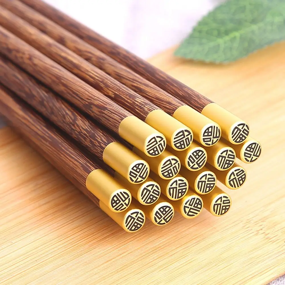 

Household Wooden Chopsticks Chinese Style Chicken Wing Wooden Chopsticks Commercial Red Sandalwood Solid Wood Chopsticks Set