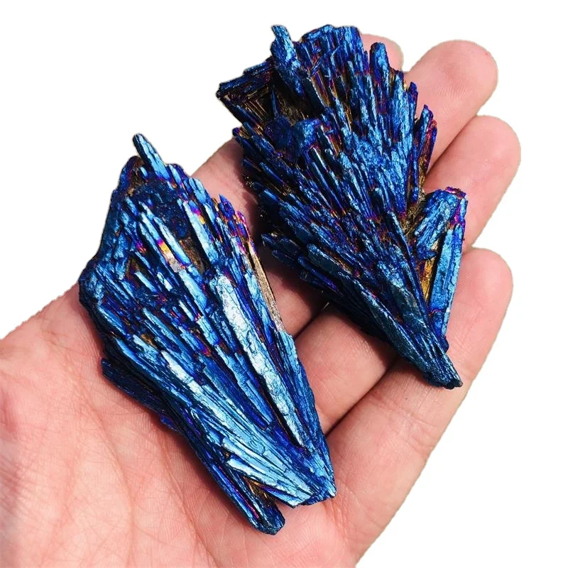 

1 шт., натуральный кварцевый кристалл, струйный камень, Радужный титановый кластер, минерал с лечебным действием, образцы