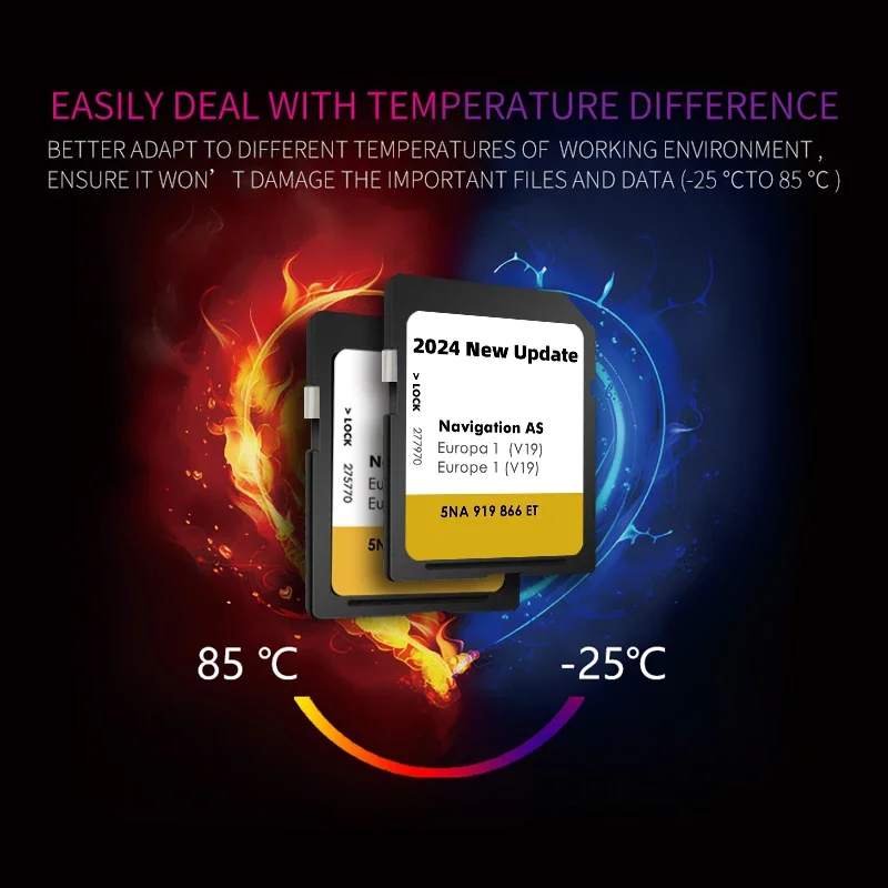 SD GPS карты навигации Европа 2024 автомобильный Navi для VW AS V19 Sat Nav 32 ГБ MIB2 Бесплатная