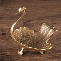 rose gold metal swan decoration interior home decorations accessories