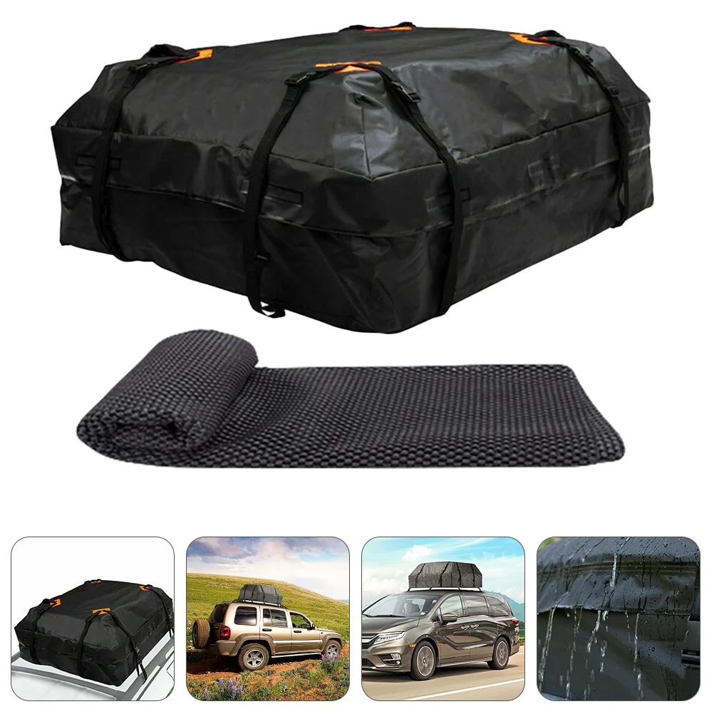 

1Pc Waterproof Car Roof Bag Car Cargo Roof Bag Waterproof Rooftop Cargo Carrier Bag with Non- Mat