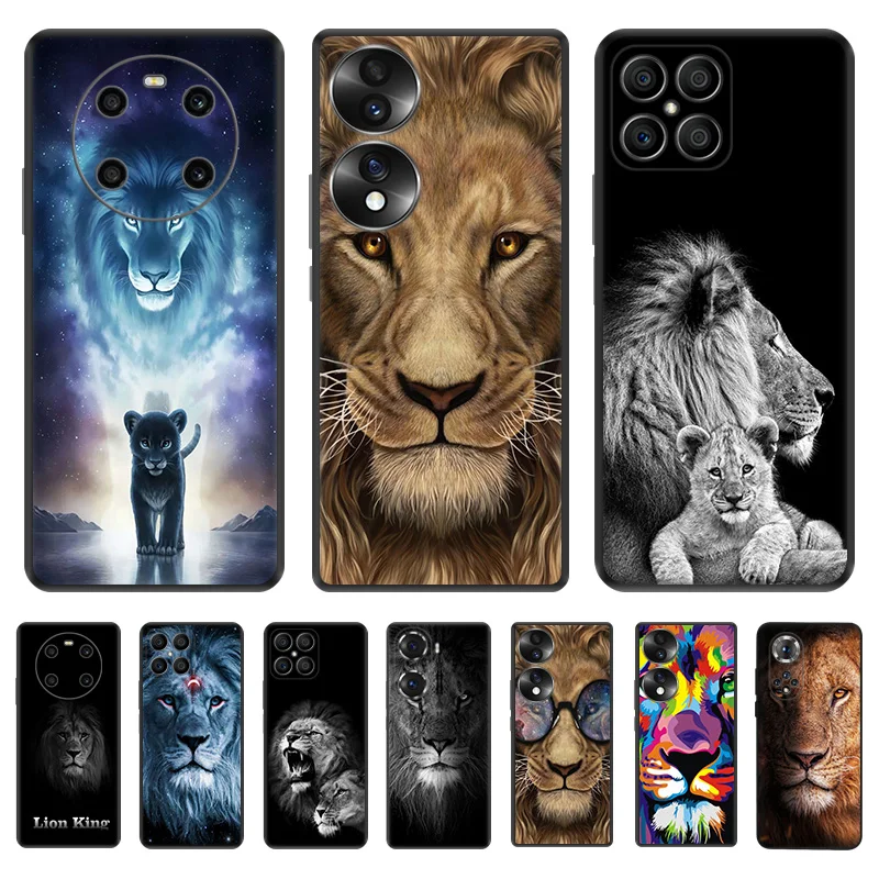 Матовый черный чехол для телефона Honor X8 X7 X9 X6 X40 20 30 i 50 60 SE 70 Pro Magic4 Play 6T 9A 6C