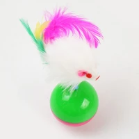 tumbler mouse color feather mouse fur mouse toy ball cat toy pet supplies
