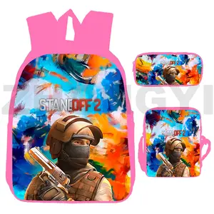 Stumble Guys Mochila para Meninas Meninos Crianças Stumble Jogos Viagem  Mochila Cute Cartoon Impressão Shoulder Bag