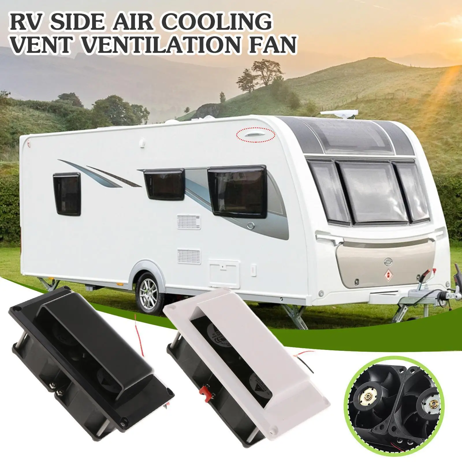 

Аксессуары для модификации автофургона, 12 В, автомобильная боковая вытяжка, вытяжка вентиляционного отверстия, вытяжка вентиляционного от...