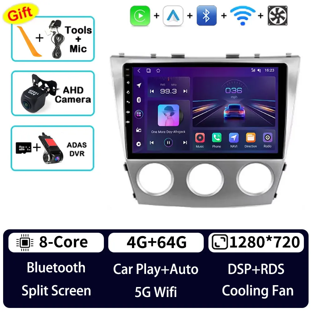 

Android 15 для Toyota Camry 6 XV 40 50 2006-2011 Carplay Auto 4G + WIFI GPS Автомобильный радиоприемник Навигация Мультимедийный видеоплеер Стерео