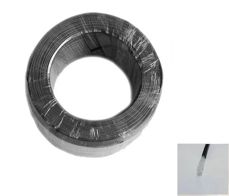 Декоративный черный волоконно-оптический кабель из ПВХ 100 м 25 шт. * 0,75 мм (диаметр) в одном полиэтиленовом покрытии ПЭ ПММА пластиковая оптическая струна для самостоятельного освещения