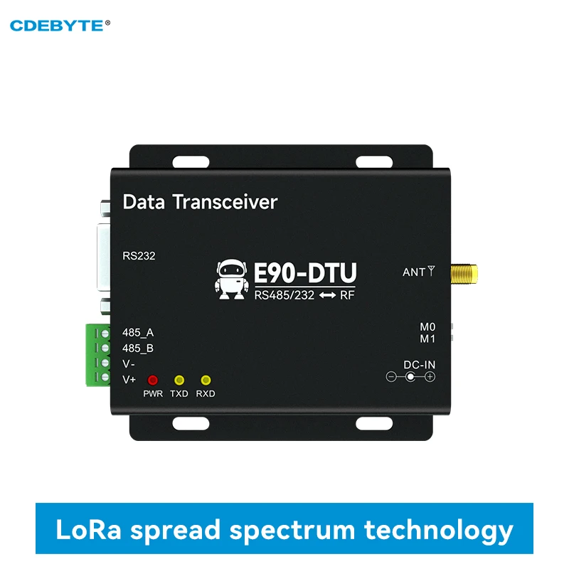 Широкодиапазонный радиоприемник RS232/RS485 LoRa 915 МГц беспроводное радио задняя