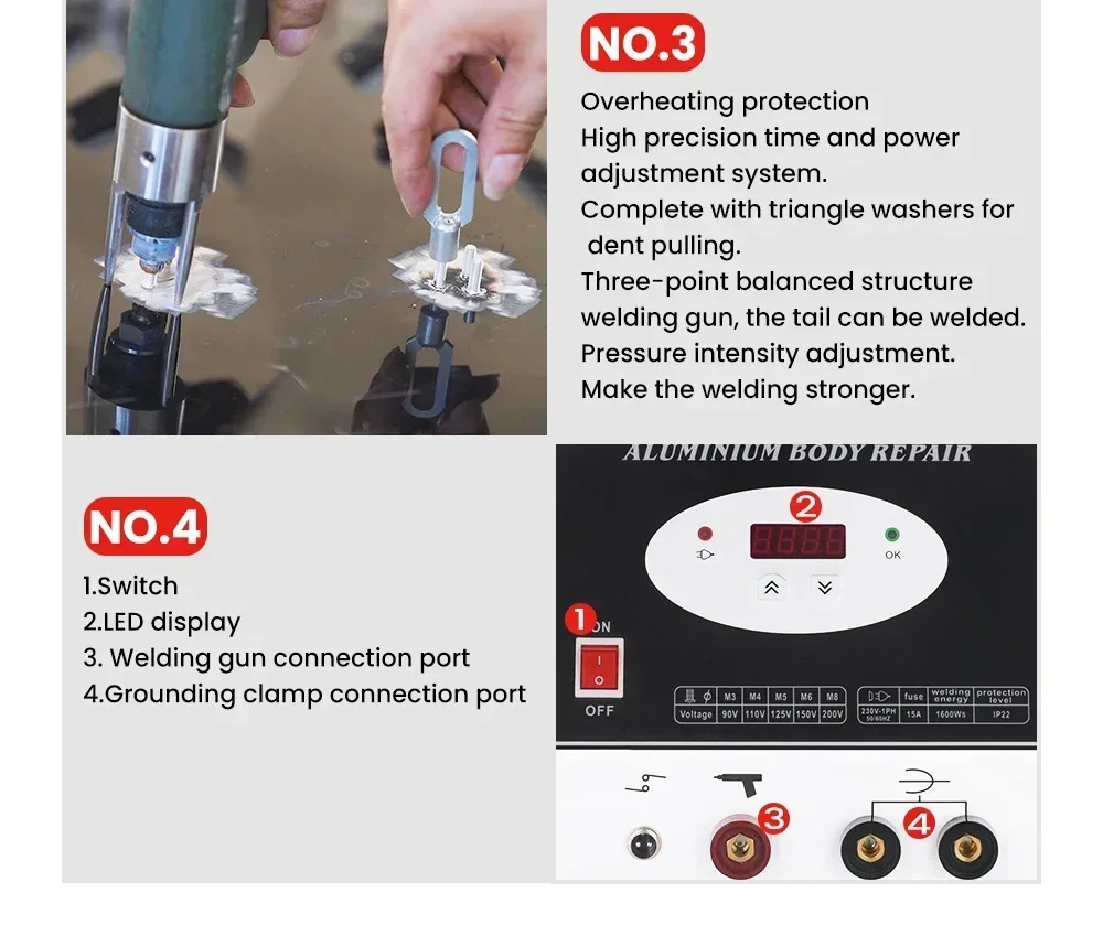 AL7E алюминиевые инструменты для точечной сварки оборудование ремонта кузовного