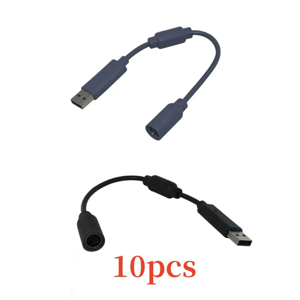 

10PCS USB Breakaway cable line for Microsoft xbox360 for Xbox 360 PC Cable off Cord Adapter with filter