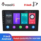 Автомобильный мультимедийный видеоплеер Podofo, универсальная стерео-система на Android, с 9 