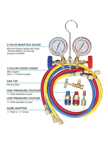 Шланг и крючок для кондиционера R12 R22 R404A R134A