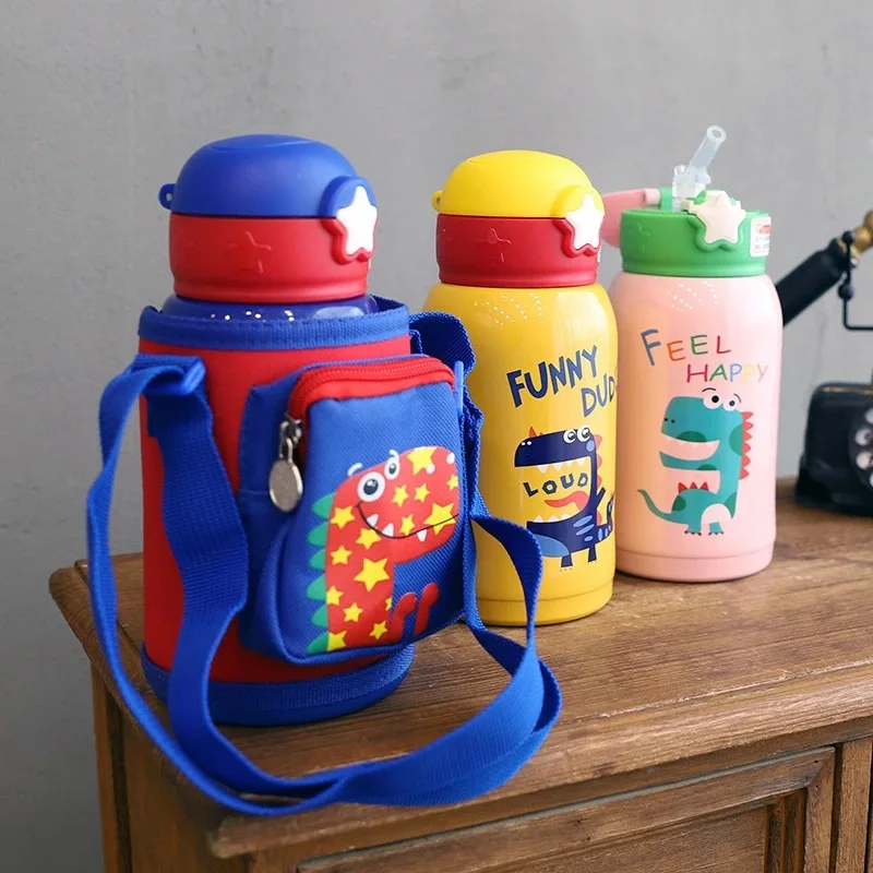 

Stainless Steel Insulated Cup New High-end Children's Water Creative Gift Cartoon Bottle with Straw