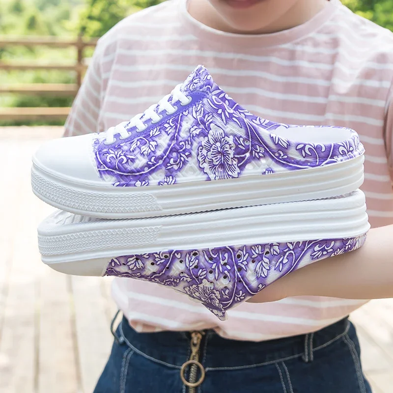 Женская Повседневная Обувь На Плоской Подошве Дышащая Летняя Модная Удобная