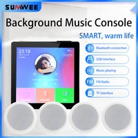 Smart Home Audio Touch Screen Wall Amplifier Wireless Bluetooth Stereo Home Audio Player Speaker Package-J