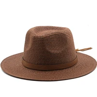 fashion panama hats for women men 6 colors jazz fedoras cooling sun hats summer breathable elegant ladies party hat wholesale