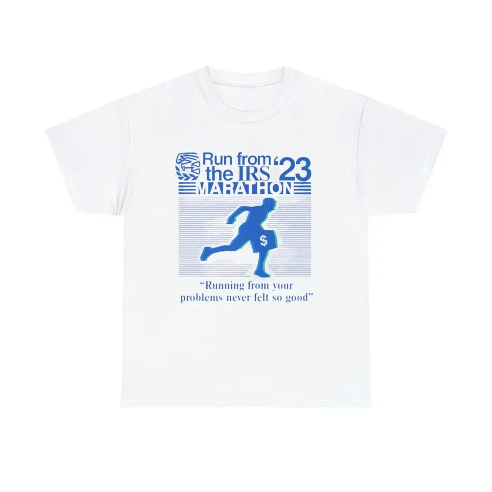Футболка с надписью Run From The Marathon Irs 23 Running Your Probelms