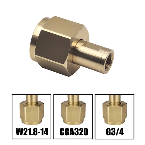 Набор шайб с медной гайкой W21.8 G3/4 CGA320 для CO2