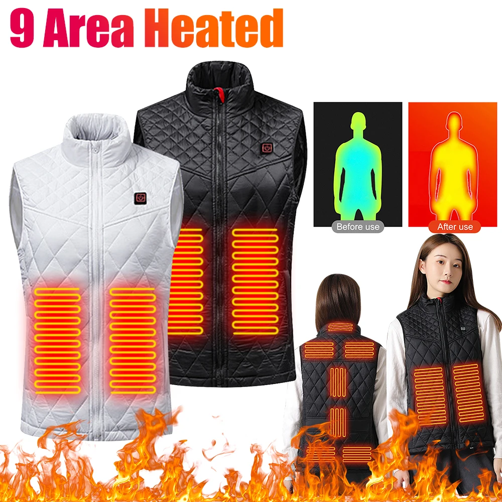 Женский Зимний Жилет С Подогревом Унисекс Куртка Электрическим