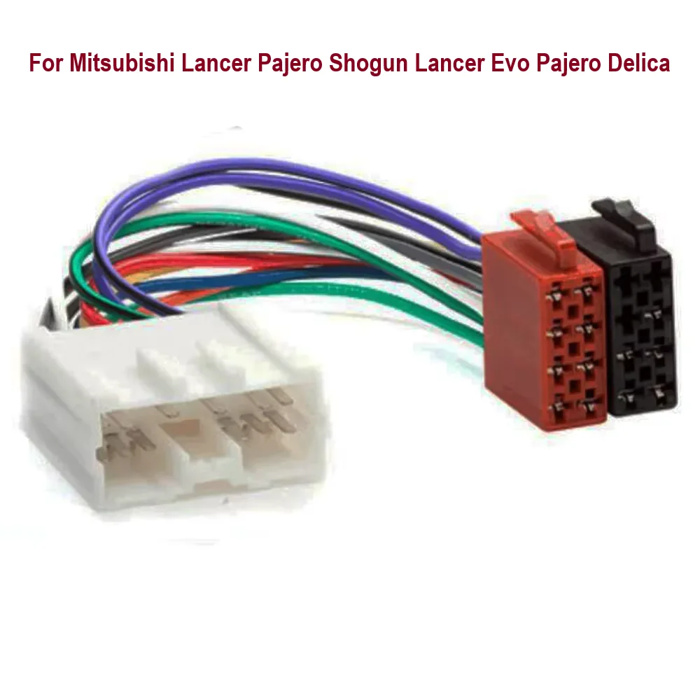 

Car Stereo Radio ISO Wiring Harness Adapter Switch Cable for Mitsubishi Lancer Pajero Shogun Lancer Evo Pajero Delica