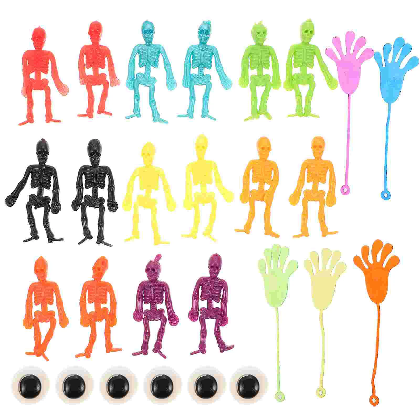 

27Pcs Decoration Skulls Children's Party Creative Artificial Terrible Toys