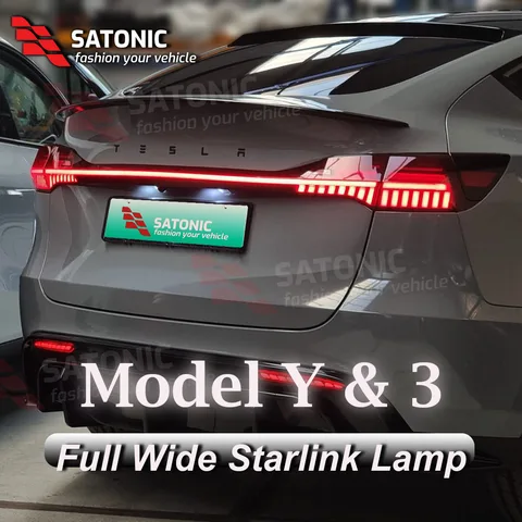 Модель Y, полная ширина, задняя фонарь Starlink для Tesla модели Y 2023 2020 2021 2022, автомобильные аксессуары