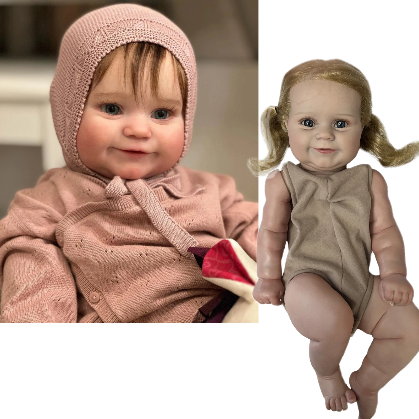 

Saskia 24" Maddie Handmade Reborn Doll Kits Unfinished Bebe Reborn Doll Realistic Vinyl Toys Lifelike Girl Baby Maddie