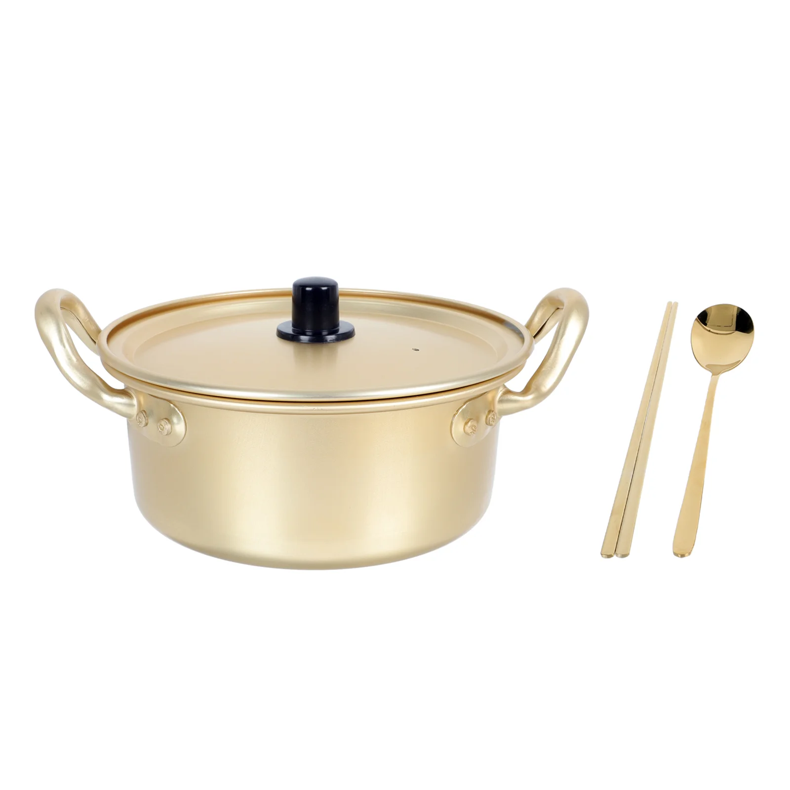 

Korean Ramen Pot Pasta Noodle Glass Cookware Stainless Steel Kitchen Utensil Set Butter Melting Cooking Pots Induction Milk