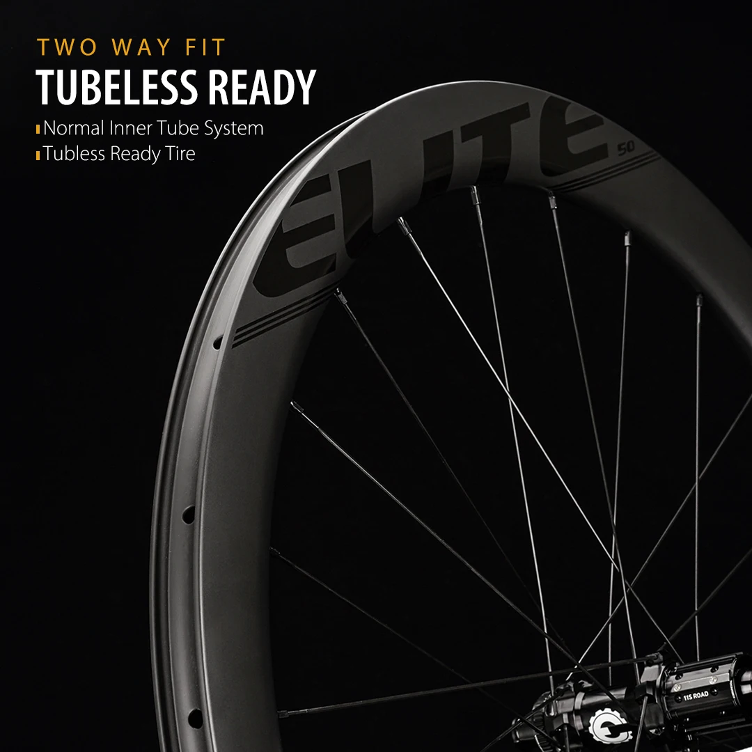 ELITEWHEELS SLR дисковый тормоз, углеродные шоссейные велосипедные колеса RD13, храповая система 36T, трубчатый клинчер, бескамерные колеса 700c, циклок... (art.: 7acaf2d2b) - 7acaf2d2b