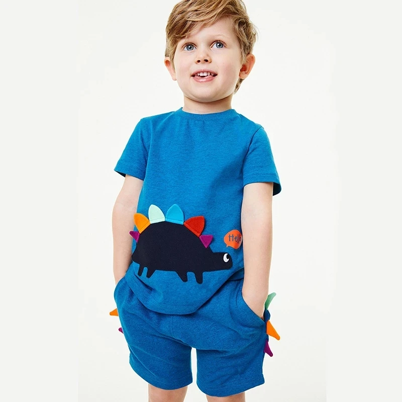 

Sumemr 2022 New Little Boys Cotton Clothing Baby Set Children Print T-shirt And Shorts Suit Kids Fashion Casual Toddler Clothes