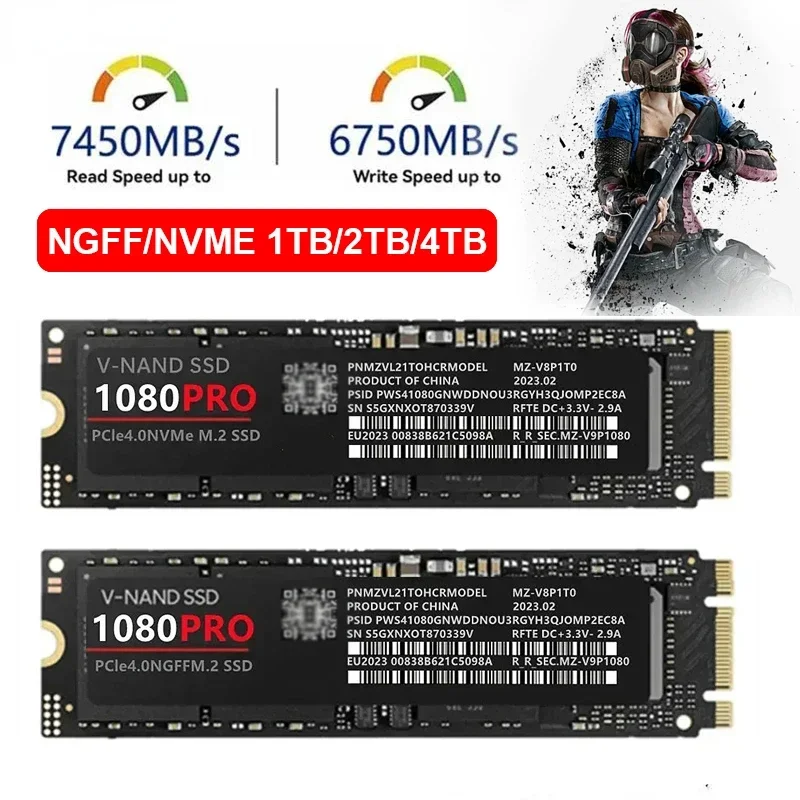 Внешний жесткий диск 1080PRO твердотельный NVME 2 0 Pcie 4 ТБ NGFF M.2 SSD