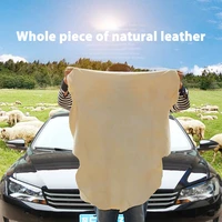 1pcs auto care extra large auto car motorcycle natural drying chamois 60 x 90cm approx free shape cleaning genuine leather cloth
