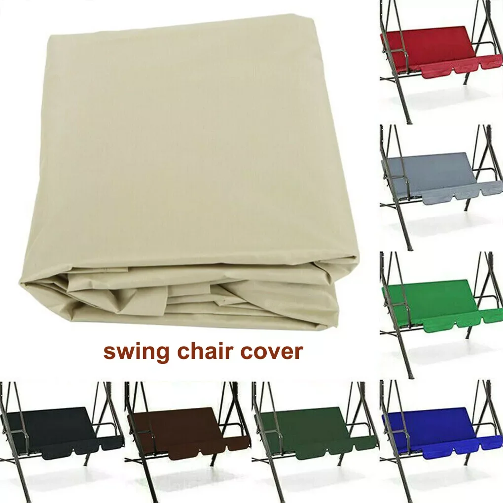

NEW2023 Outdoor Chairs Seat Covers Bag Waterproof Patio Swing Canopy Cover Replacement 3-Seater Garden Swing Canopy (No top cove