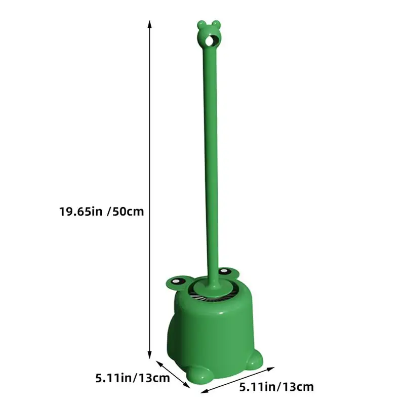 Пластиковые щетки для чистки с мягкой щетиной щетка унитаза зеленой лягушкой