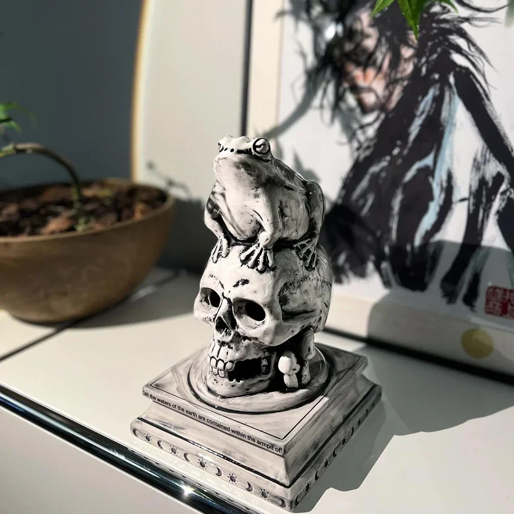 Модный бренд NEIGHBORHOOD GREAT FROG Новая курильница с черепом и лягушкой керамическая