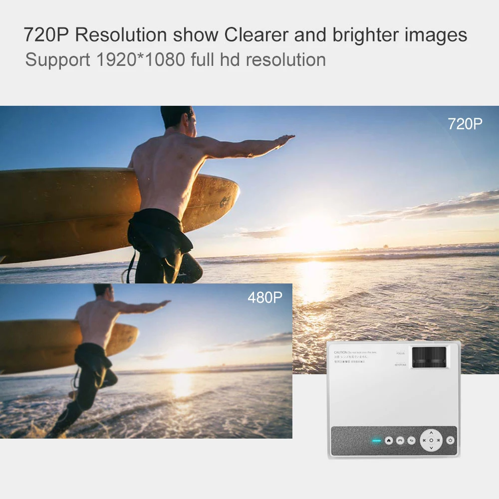 Проектор E460H с поддержкой Android 1080 Bluetooth Full HD 4K |