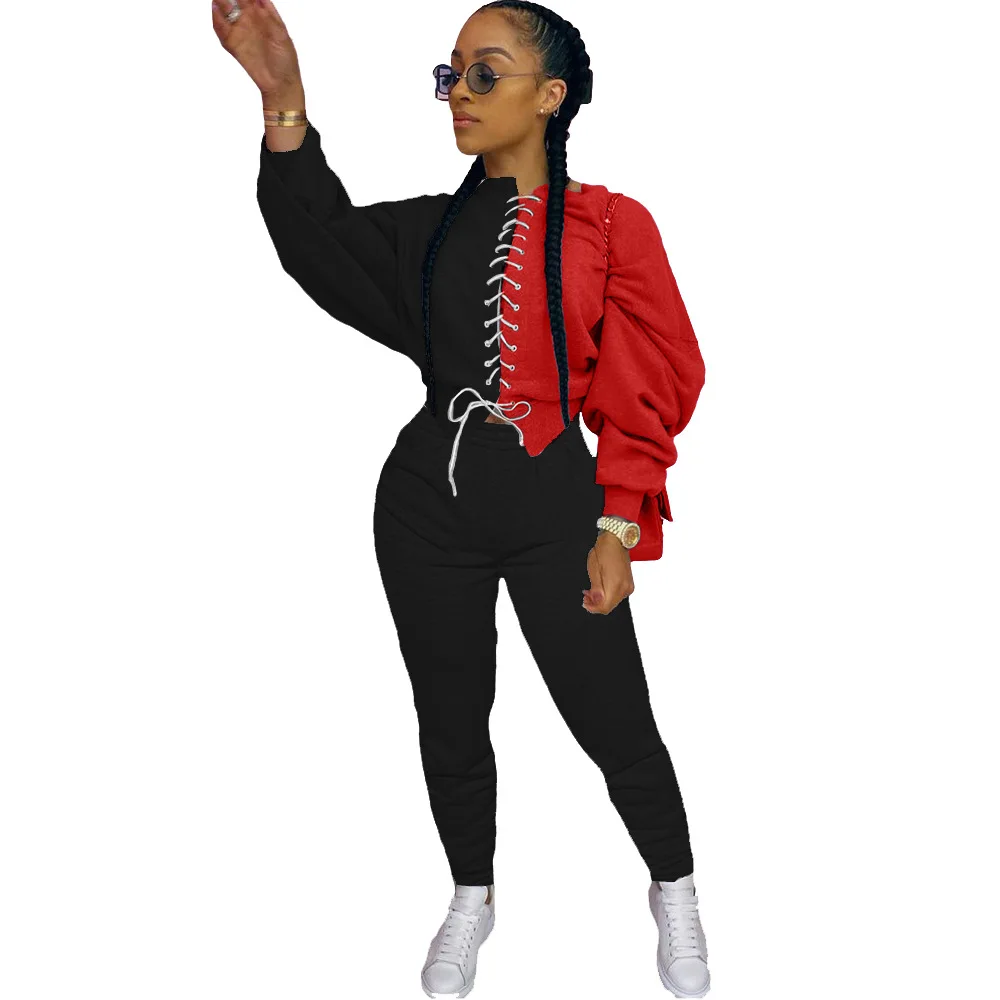 

Women's Two Piece Pants Solid color